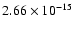 $2.66\times 10^{-15}$