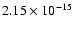 $2.15\times 10^{-15}$