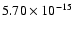 $5.70\times 10^{-15}$