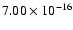 $7.00\times 10^{-16}$