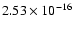 $2.53\times 10^{-16}$