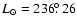 $L_{\odot} = 236\hbox{$.\!\!^\circ$ }26$