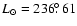 $L_{\odot} = 236\hbox{$.\!\!^\circ$ }61$