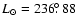 $L_{\odot} = 236\hbox{$.\!\!^\circ$ }88$