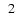$\hspace{1.6mm}2$
