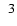$\hspace{1.6mm}3$
