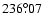$236^{\circ}\!\!.07$