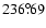 $236^{\circ}\!\!.69$