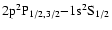 ${\rm 2p ^{2}P_{1/2,3/2}{-} 1s ^{2}S_{1/2}}$
