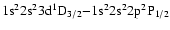 ${\rm 1s^{2}2s^{2}3d ^{1}D_{3/2} {-} 1s^{2}2s^{2}2p
^{2}P_{1/2}}$