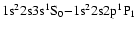 ${\rm 1s^{2}2s3s ^{1}S_{0} {-}
1s^{2}2s2p ^{1}P_{1}}$