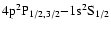 ${\rm 4p ^{2}P_{1/2,3/2} {-} 1s ^{2}S_{1/2}}$