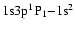 ${\rm 1s3p ^{1}P_{1} {-} 1s^{2}}$