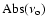 ${\rm Abs}(\nu_{\rm o})$