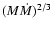 $(M\dot{M})^{2/3}$