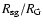 $R_{\rm sg}/R_{\rm G}$
