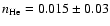 $n_{\rm He}=0.015\pm0.03$