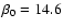 $\beta_0 = 14.6$
