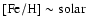$\rm [Fe/H] \sim solar$