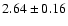 $2.64 \pm0.16 $