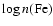 $\log n\rm {(Fe)}$