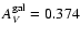 $A_V^{\rm gal}=0.374$