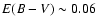 $E(B-V)\sim0.06$