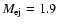 $M_{\rm ej}=1.9$