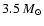 $3.5~M_\odot$
