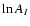 $\ln A_I$