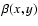 $\beta(x,y)$