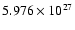 $5.976\times10^{27}$