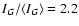 $I_G/\langle I_G \rangle=2.2$