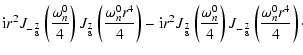 $\displaystyle {\rm i}r^2 J_{-\frac{7}{8}} \left( \frac{\omega^0_n}{4} \right)
J...
...a^0_n}{4} \right)
J_{-\frac{7}{8}} \left( \frac{\omega^0_n r^4}{4} \right)\cdot$