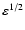 $\varepsilon^{1/2}$