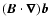 $(\vec{B} \. \vec{\nabla}) \vec{b}$
