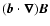 $(\vec{b}
\. \vec{\nabla}) \vec{B}$