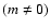 $(m \neq 0)$
