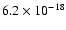 $6.2\times10^{-18}$