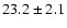 $23.2\pm2.1$