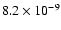 $8.2\times10^{-9}$