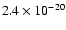 $2.4\times10^{-20}$