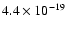 $4.4\times10^{-19}$