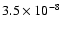 $3.5\times10^{-8}$