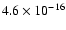 $4.6\times10^{-16}$