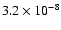 $3.2\times10^{-8}$