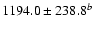 $1194.0\pm238.8^{b}$