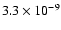 $3.3\times10^{-9}$
