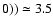 $0)) \simeq 3.5$