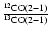 $\frac{^{12}{\rm CO}(2-1)}{^{13}{\rm CO}(2-1)}$